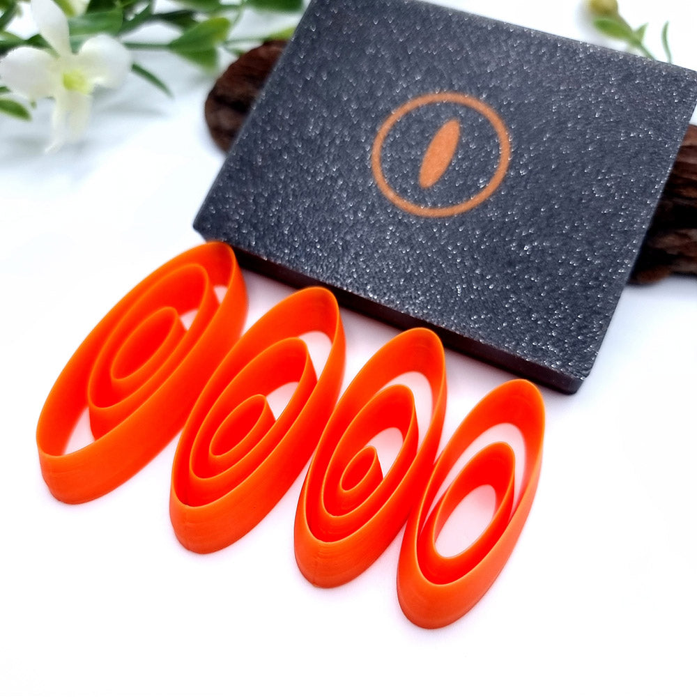 Oval 6:2 - Set of 11 Polymer Clay Cutters