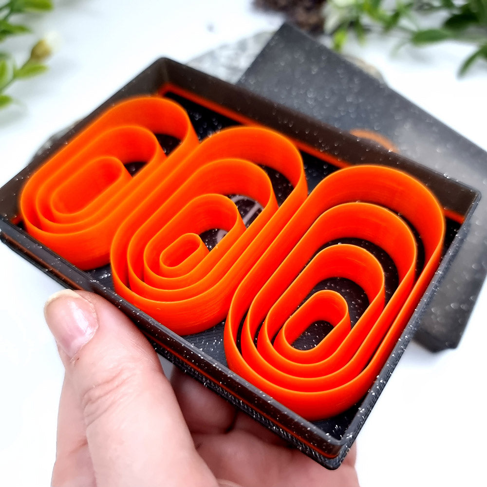 Rectangle Extra-Rounded 6:3 - Set of 11 Clay Cutters