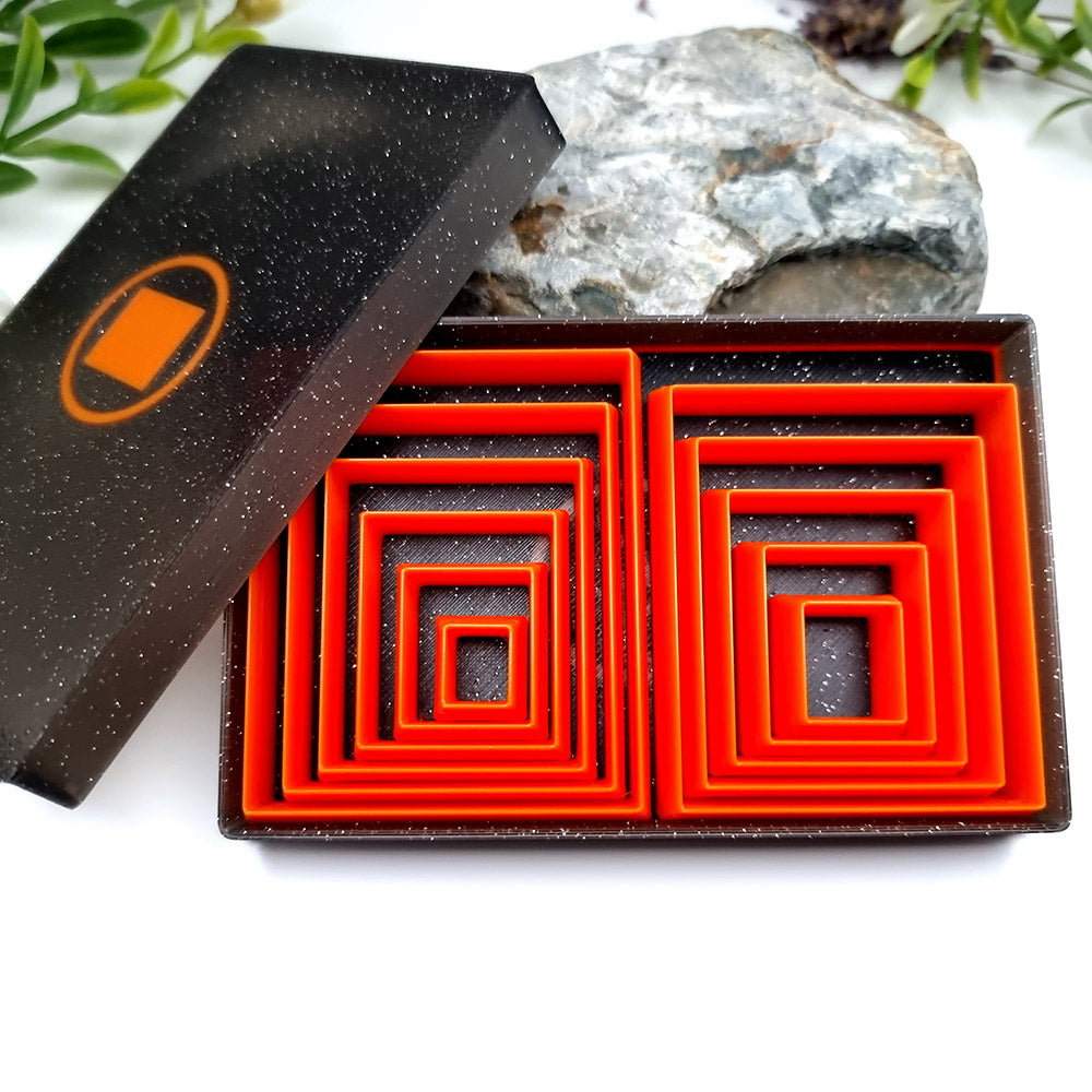 Rectangle 6:5 - Set of 11 Polymer Clay Cutters