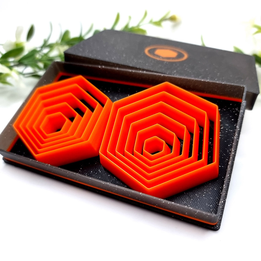 Hexagon - Set of 11 Polymer Clay Cutters