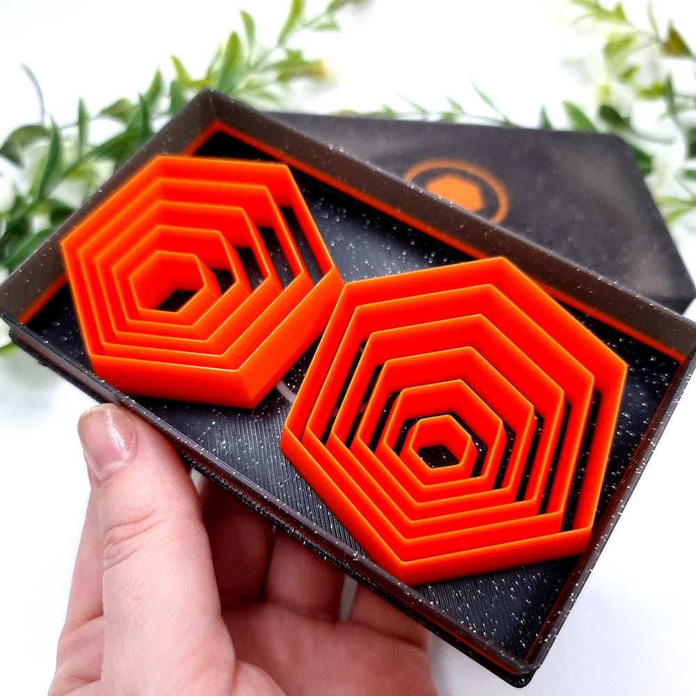 Hexagon - Set of 11 Polymer Clay Cutters