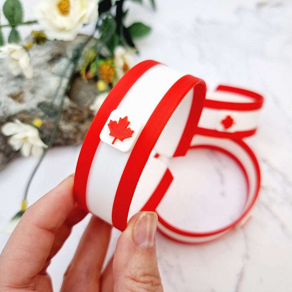 Canada ๐จ๐ฆ Bracelet - 3D Printed High Quality National Pride Series