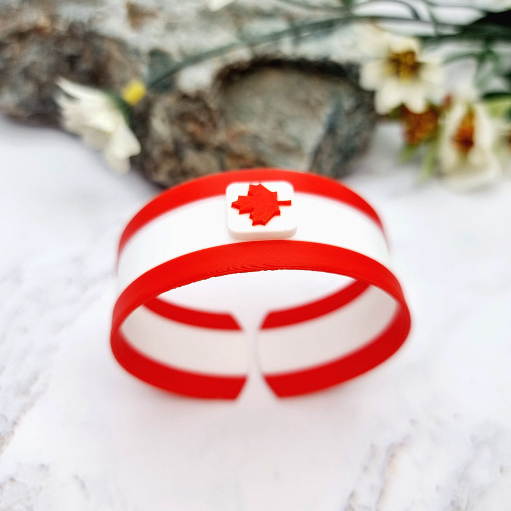 Canada ๐จ๐ฆ Bracelet - 3D Printed High Quality National Pride Series