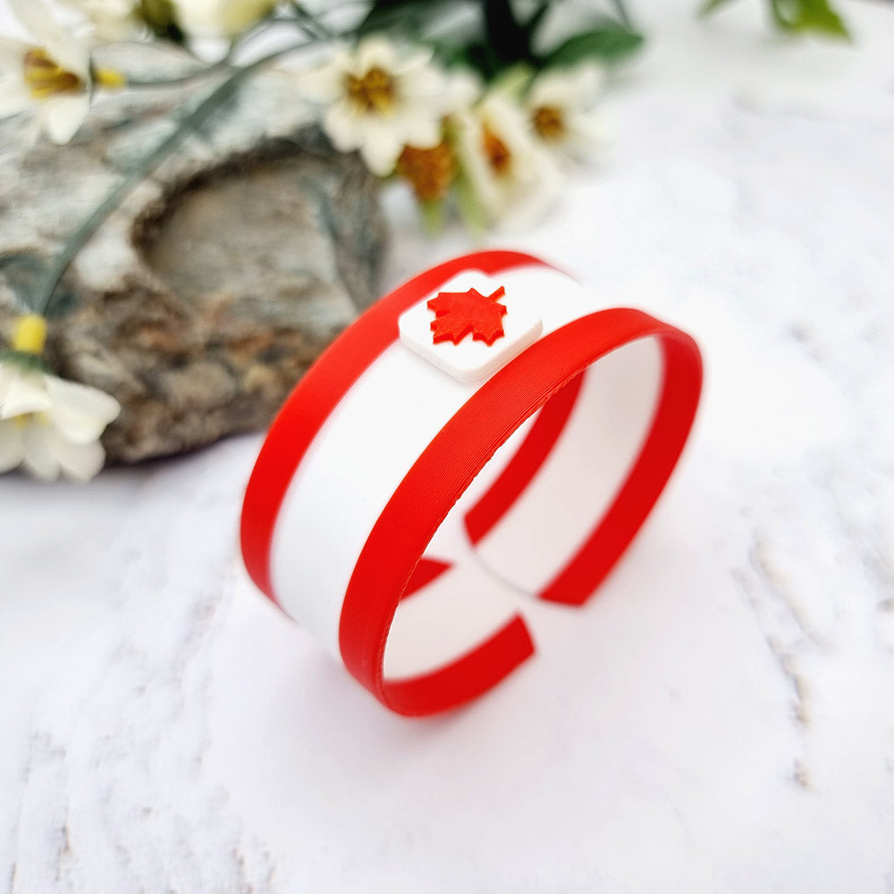 Canada ๐จ๐ฆ Bracelet - 3D Printed High Quality National Pride Series