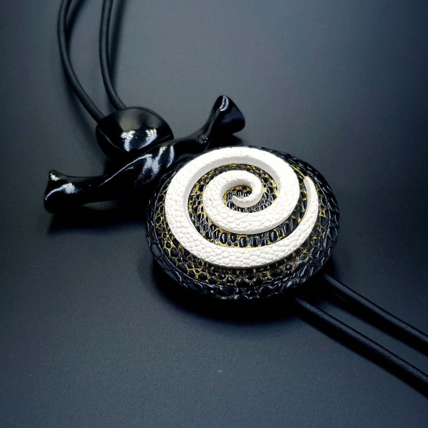 Yin-Yang Swirl Long Pendant - Infiniti of Perfection Pendant SweetyBijou Jewelry Default Title