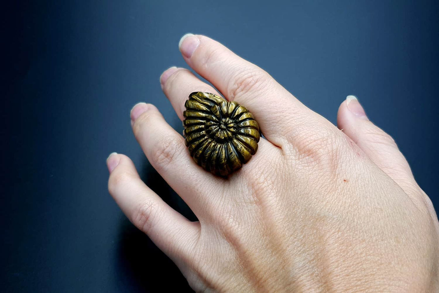 "Ammonite" Ring Ring SweetyBijou Jewelry
