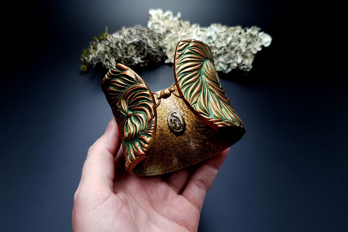 Bracelet Cuff Tree Bark Bracelet SweetyBijou Jewelry