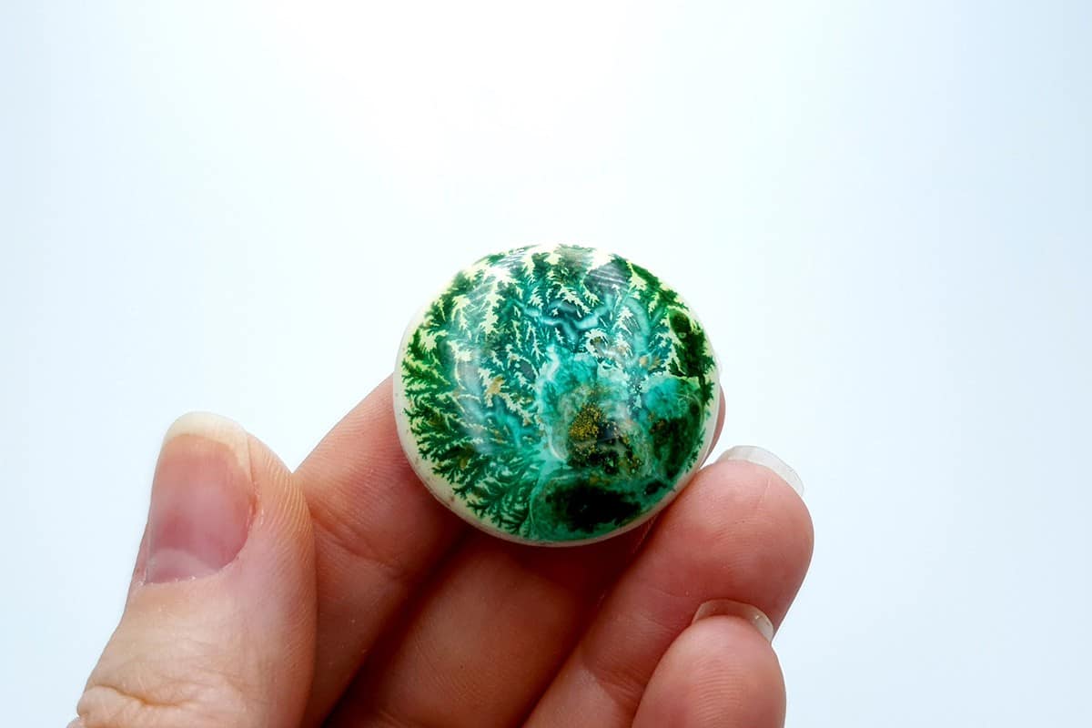 4 cabochons Faux Dendritic Agate #1 Cabochons SweetyBijou Cabochons