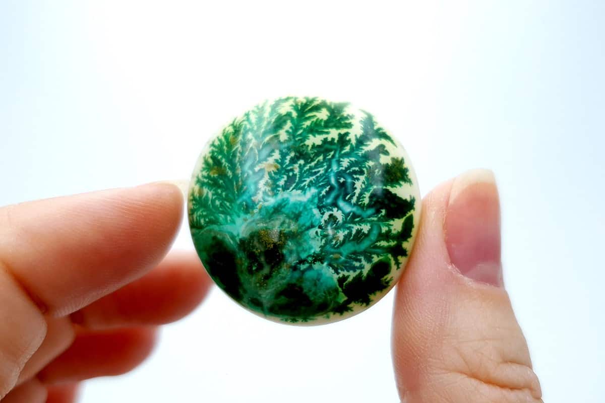 4 cabochons Faux Dendritic Agate #1 Cabochons SweetyBijou Cabochons
