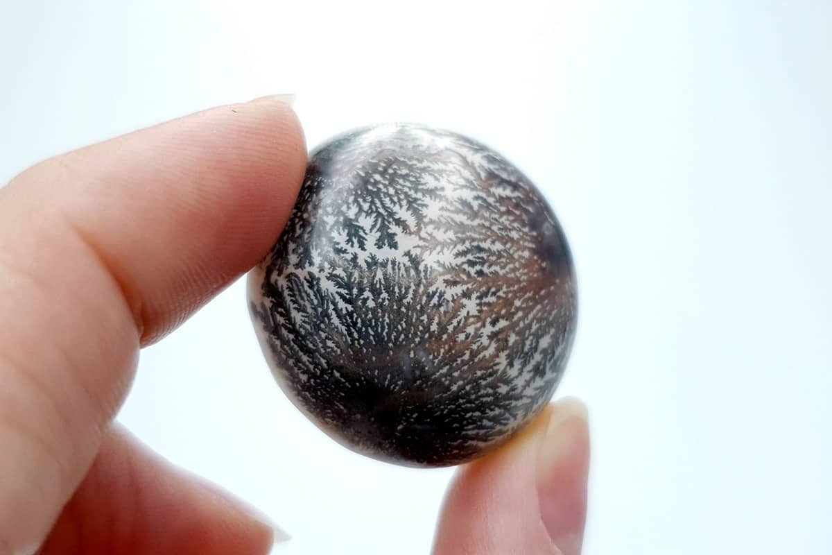 4 cabochons Faux Dendritic Agate #3 Cabochons SweetyBijou Cabochons