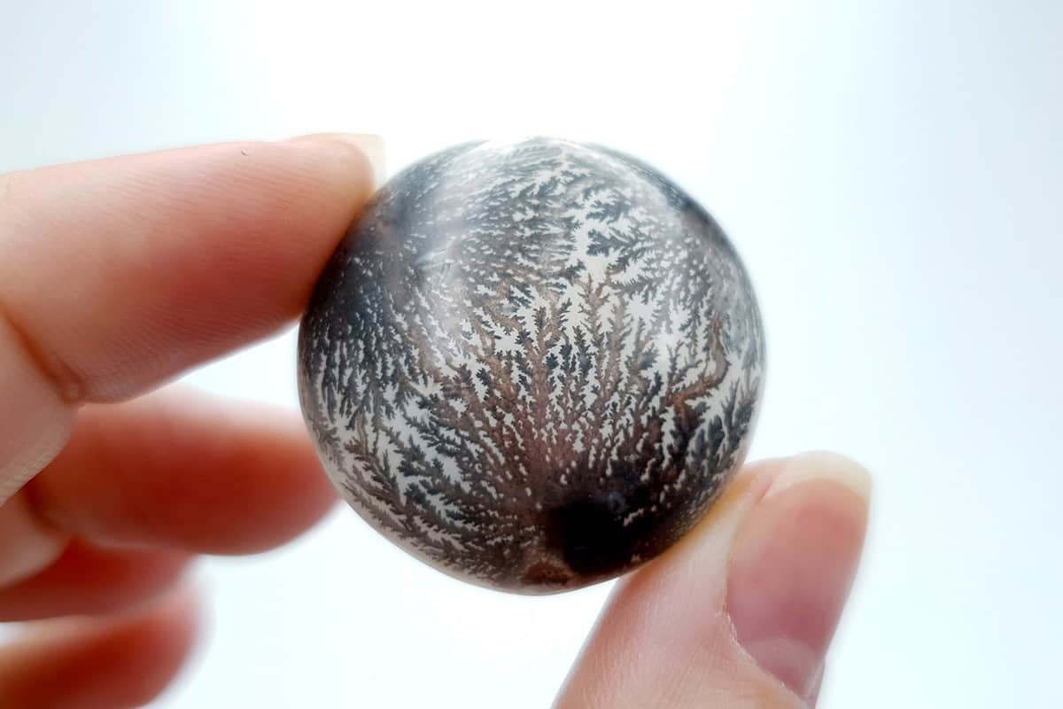 4 cabochons Faux Dendritic Agate #3 Cabochons SweetyBijou Cabochons