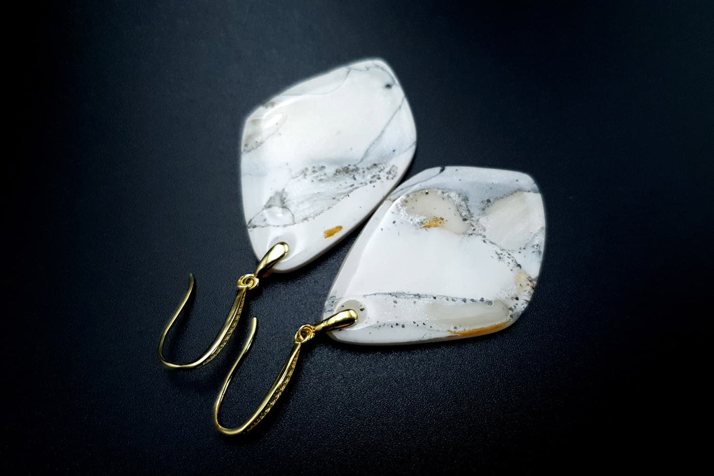 "Marble" Faux marble earrings Earrings SweetyBijou Jewelry