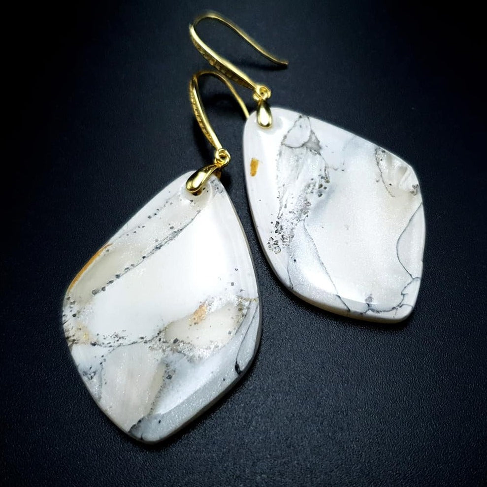 "Marble" Faux marble earrings Earrings SweetyBijou Jewelry Default Title
