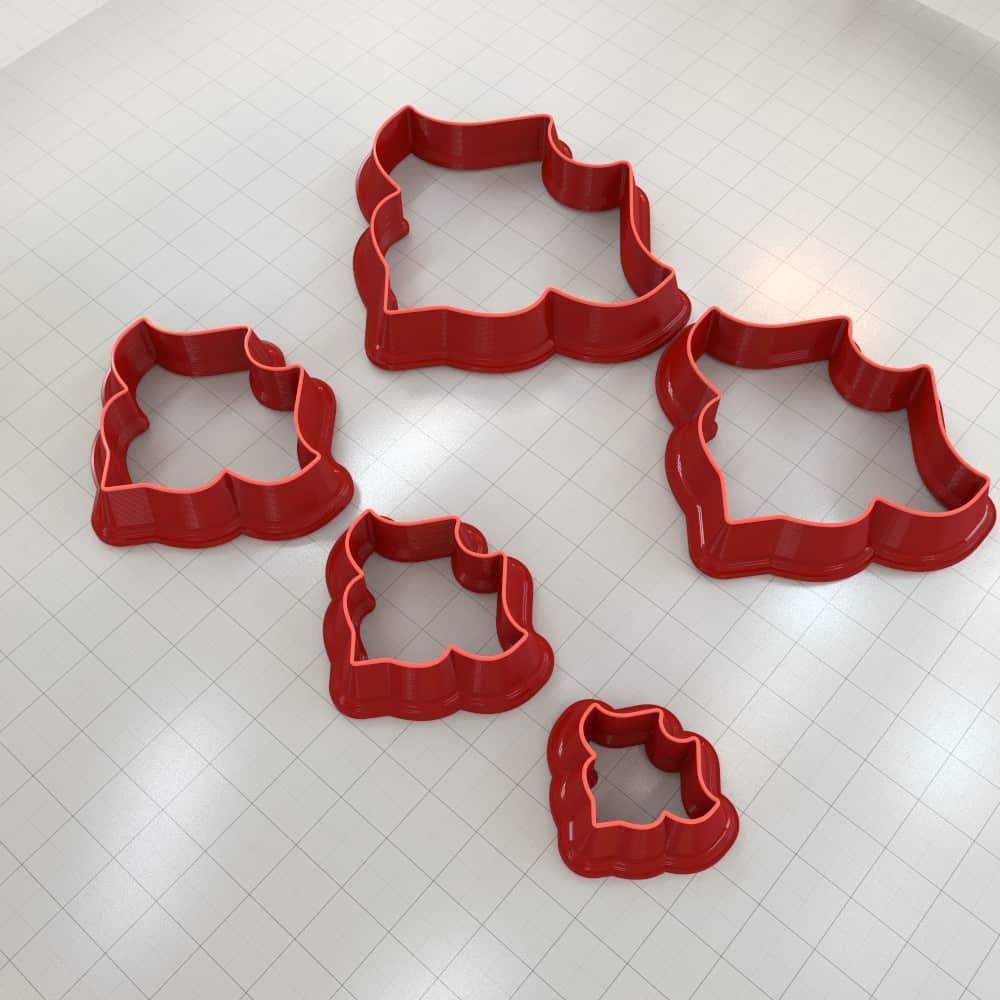 Unique Heart-Shaped Clay Cutter Plastic Cutters SweetyBijou Tools