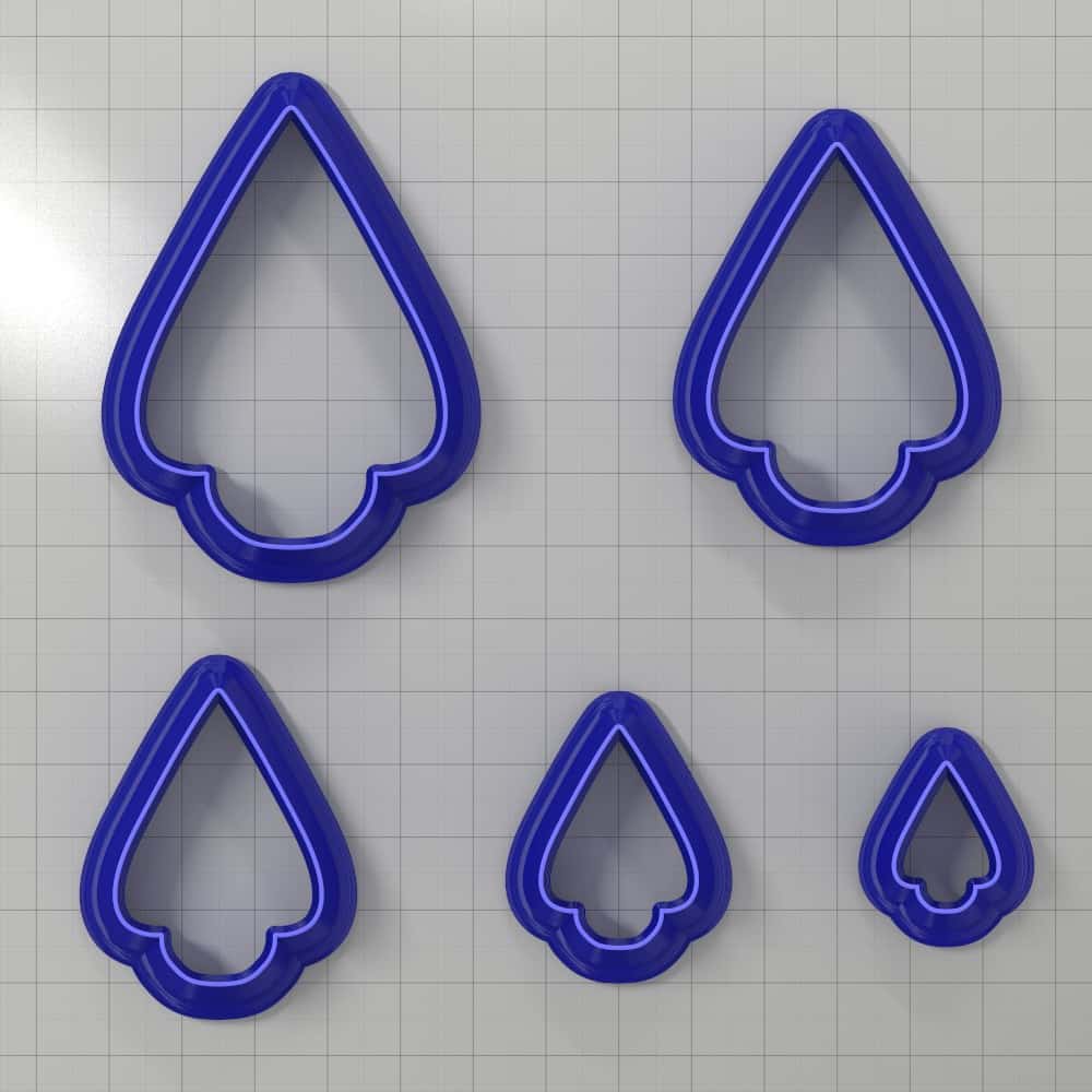 Drops Clay Cutters #2 Plastic Cutters SweetyBijou Tools