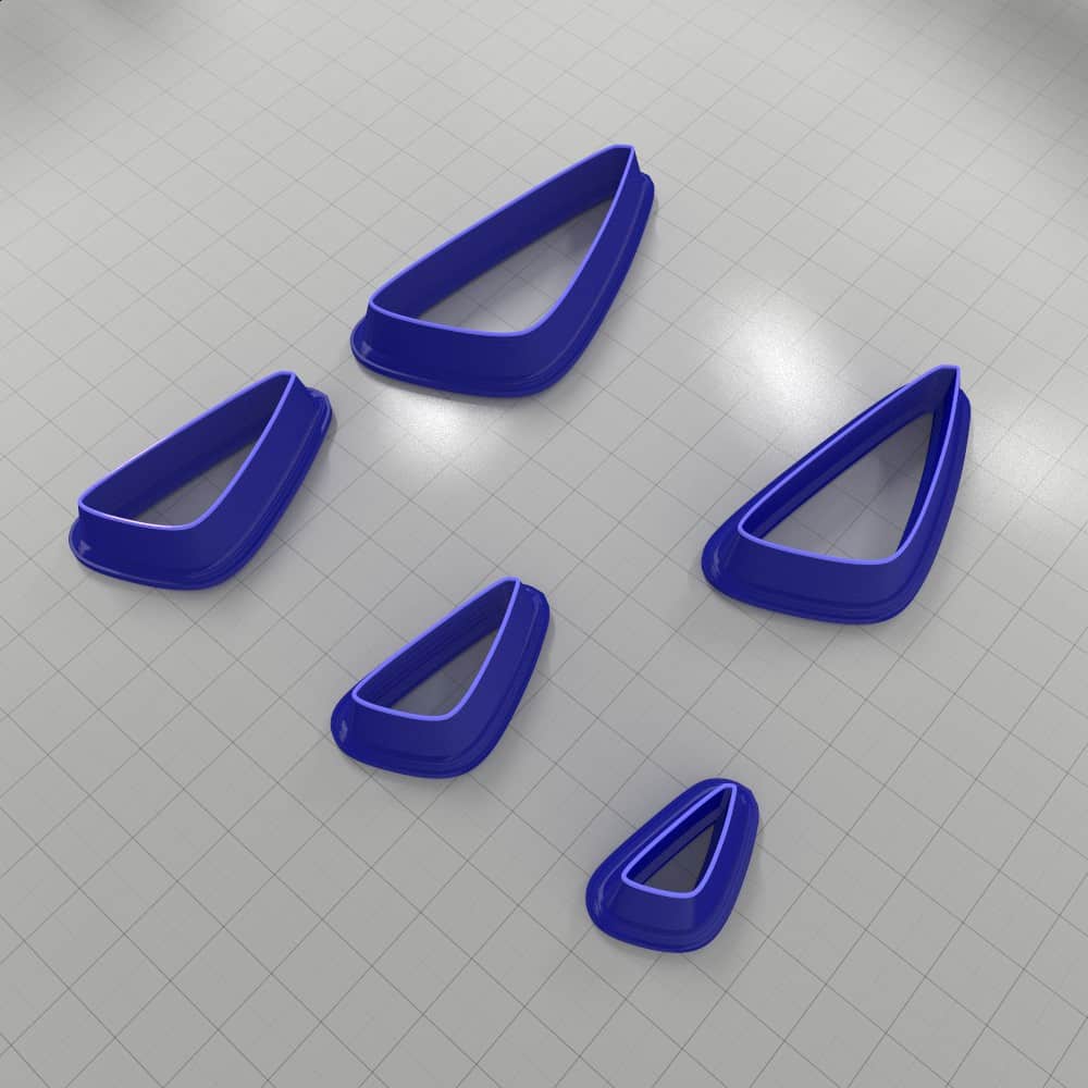 Drops Clay Cutters #4 Left Plastic Cutters SweetyBijou Tools