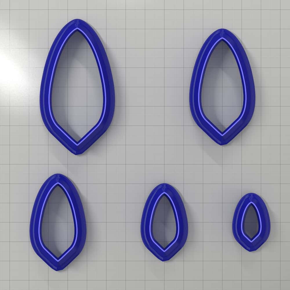 Drops Clay Cutters #9 Plastic Cutters SweetyBijou Tools