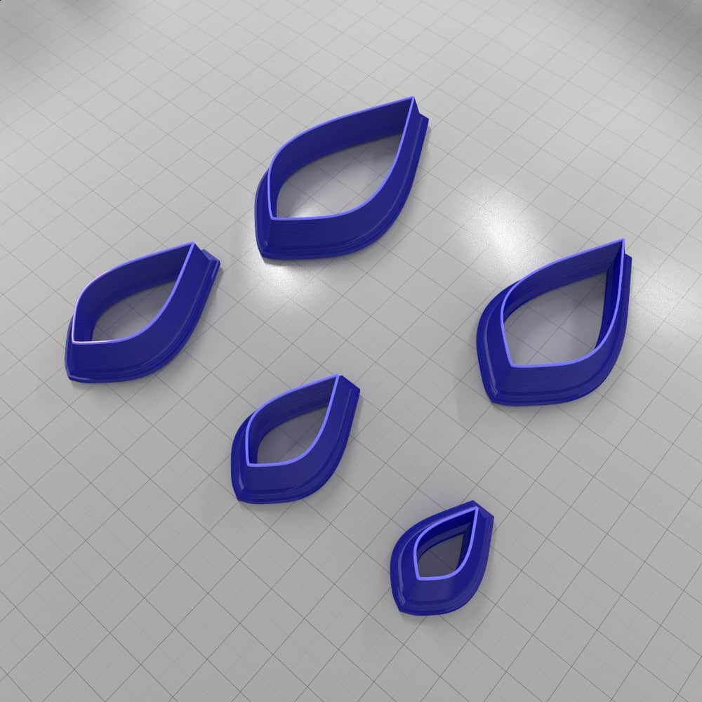 Drops Clay Cutters #16 Plastic Cutters SweetyBijou Tools