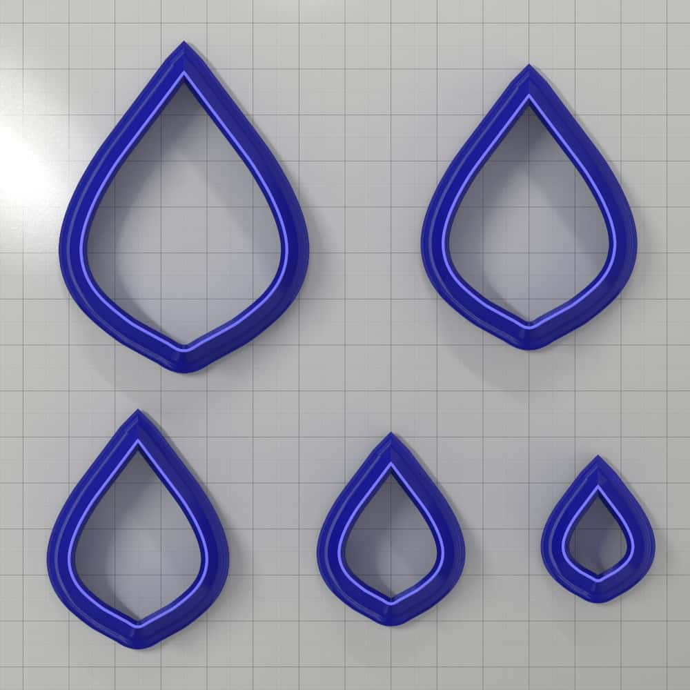 Drops Clay Cutters #17 Plastic Cutters SweetyBijou Tools