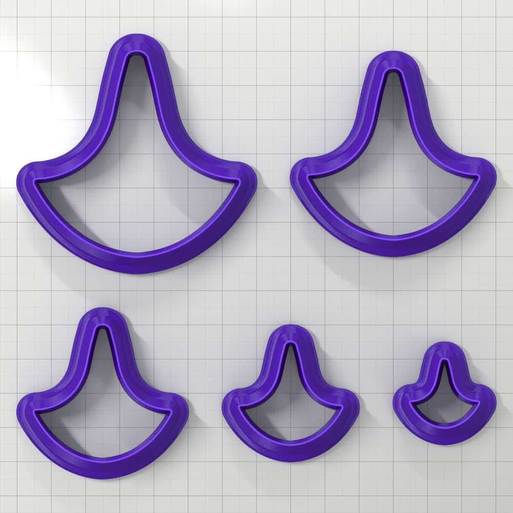SHIELD#3 - Set of 5 Polymer Clay Cutters Plastic Cutters SweetyBijou Tools