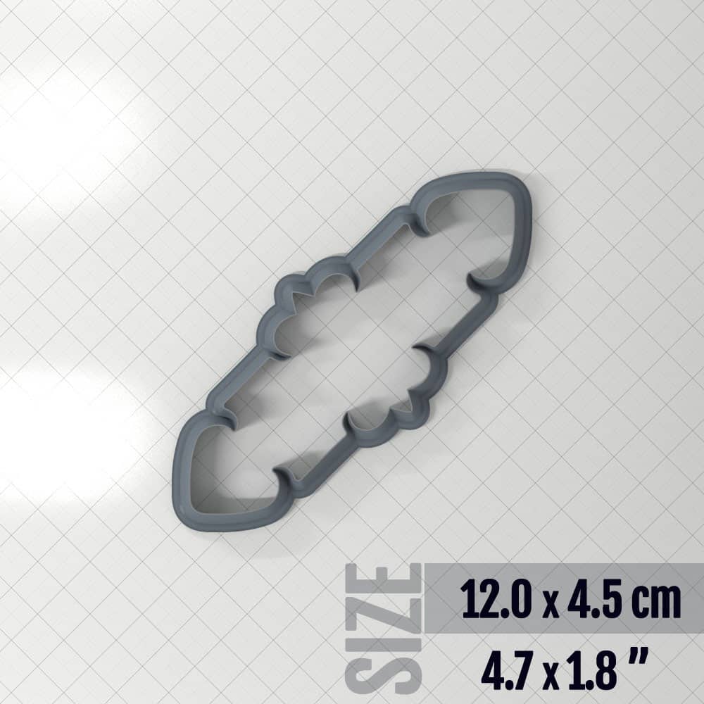 Bracelet #10 - Polymer Clay Cutter Plastic Cutters SweetyBijou Tools 12.0 x 4.5 cm