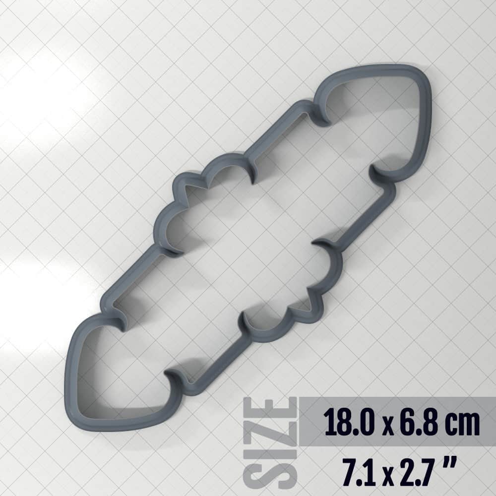 Bracelet #10 - Polymer Clay Cutter Plastic Cutters SweetyBijou Tools 18.0 x 6.8 cm