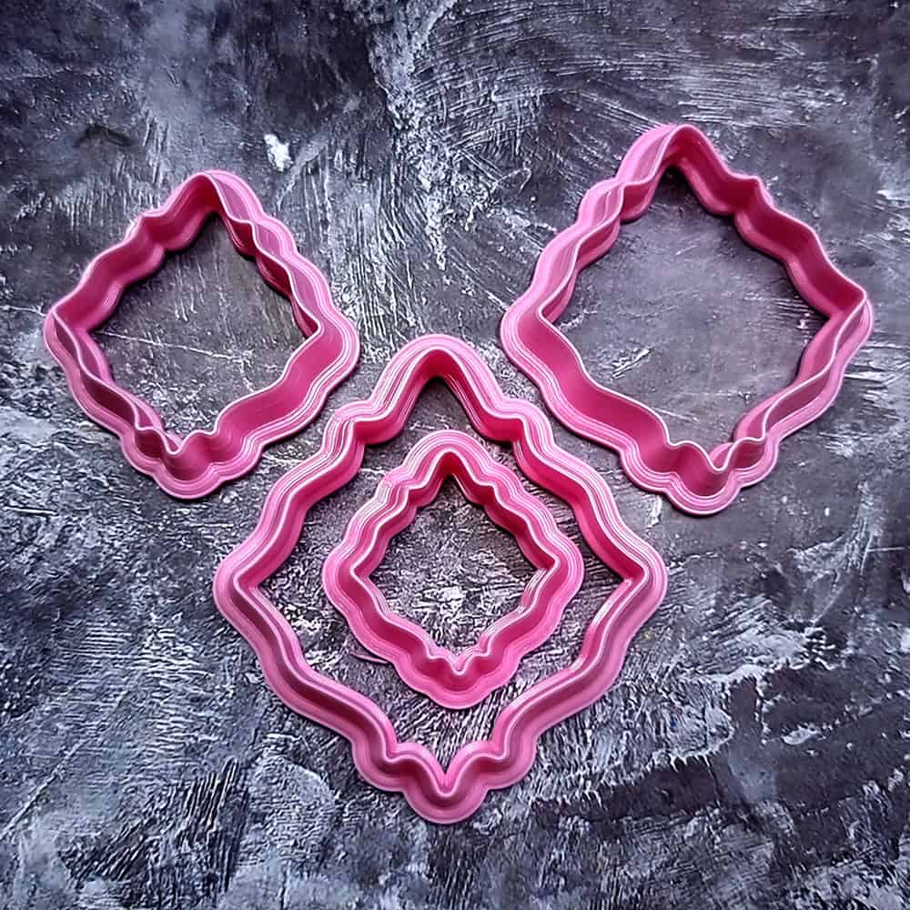 Abstract Petal Clay Cutters Plastic Cutters SweetyBijou Tools