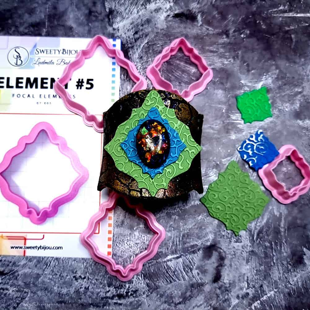 Abstract Petal Clay Cutters Plastic Cutters SweetyBijou Tools