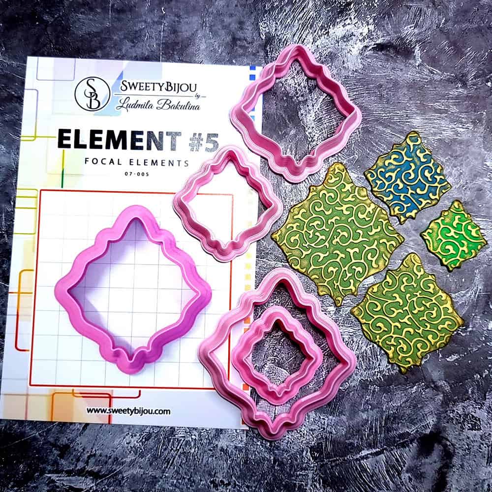 Abstract Petal Clay Cutters Plastic Cutters SweetyBijou Tools