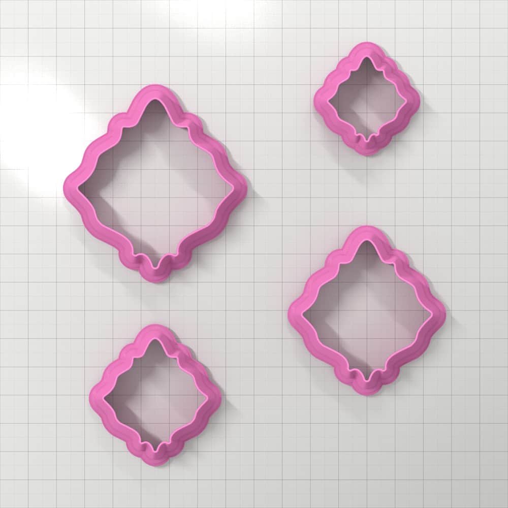 Abstract Petal Clay Cutters Plastic Cutters SweetyBijou Tools