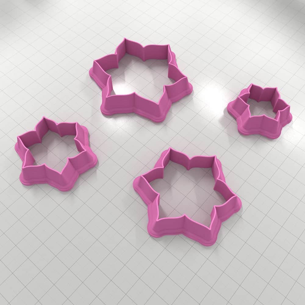 Flower Metal Clay Cutters Plastic Cutters SweetyBijou Tools