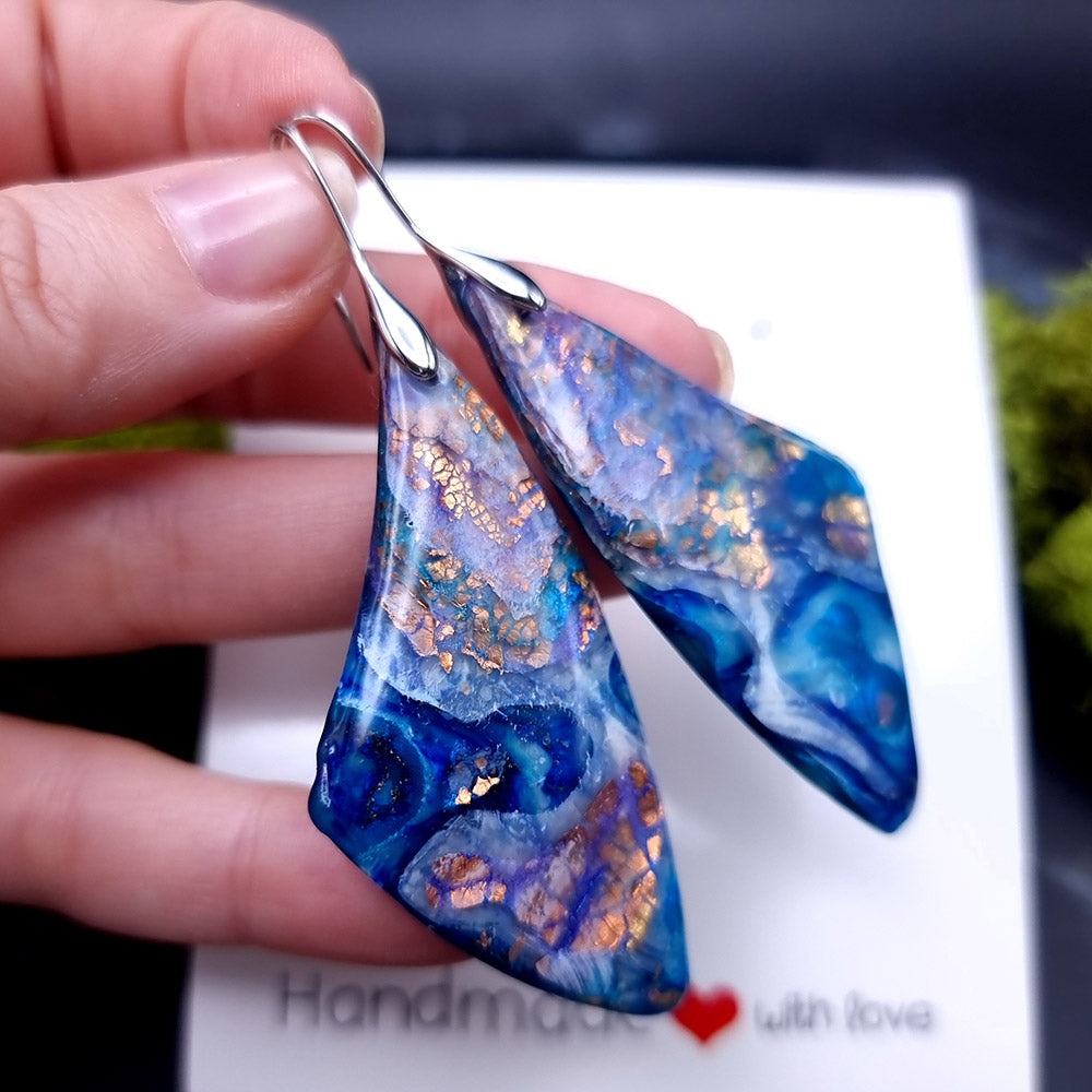 Seascape Serenade Earrings - Perfect Valentine's Day Bijou Earrings SweetyBijou Jewelry