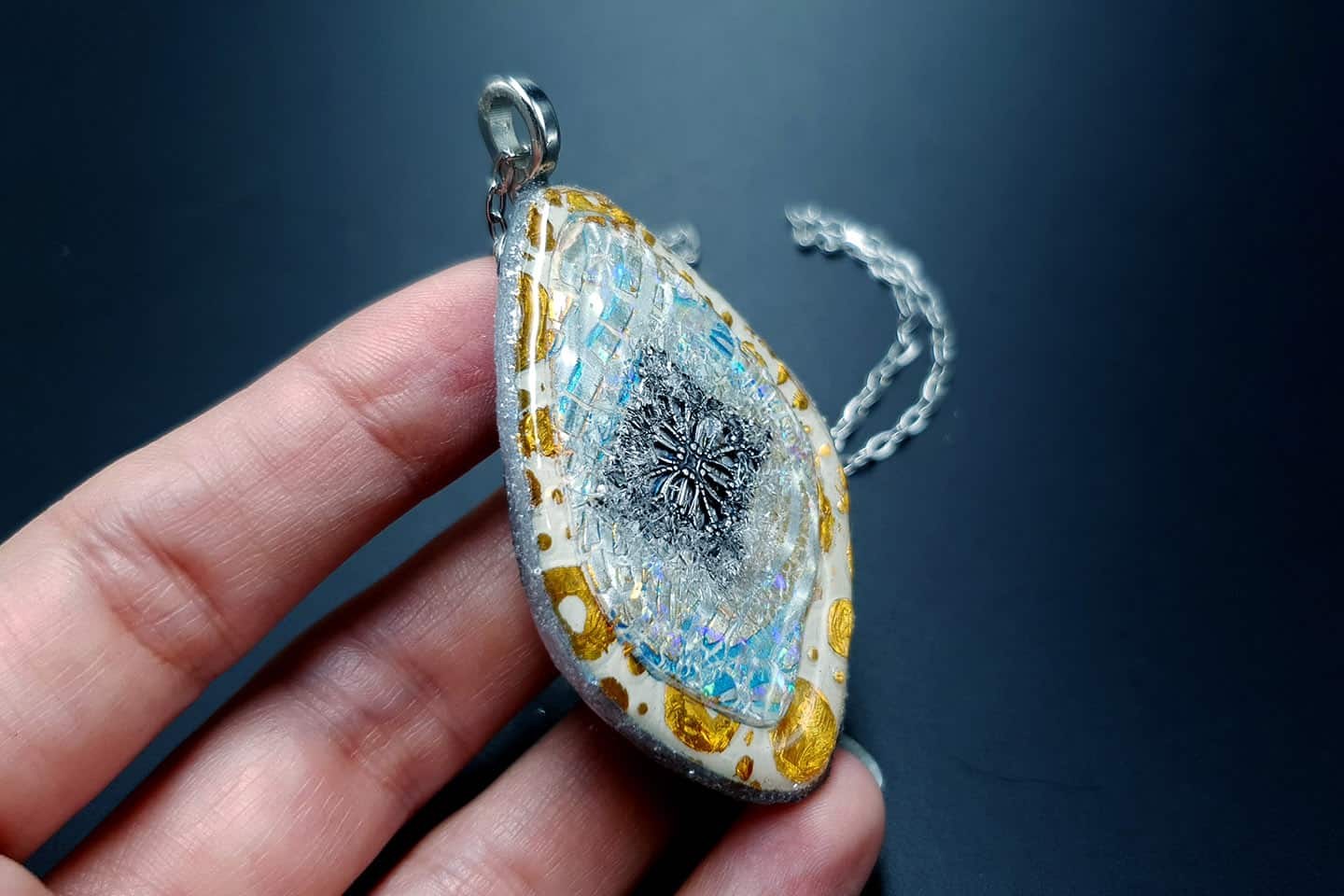 Pendant Ice and Sun Pendant SweetyBijou Jewelry