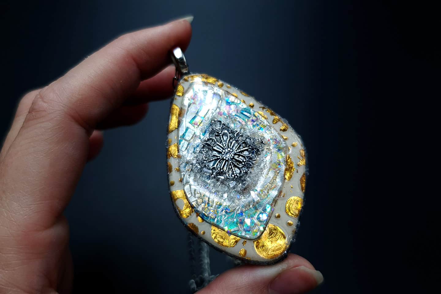 Pendant Ice and Sun Pendant SweetyBijou Jewelry