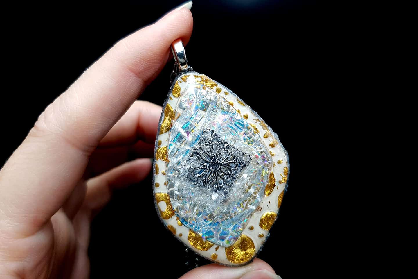 Pendant Ice and Sun Pendant SweetyBijou Jewelry