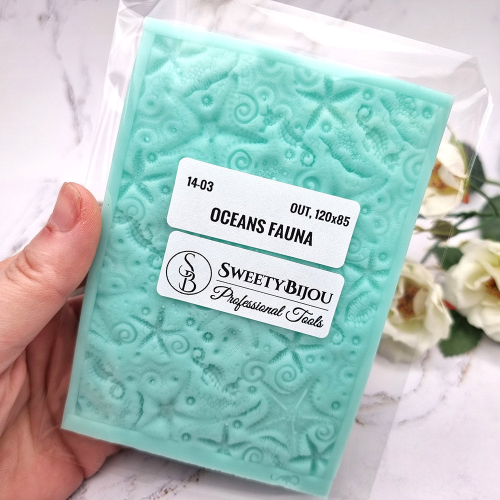 Silicone Texture OUT Oceans Fauna - 120x85mm