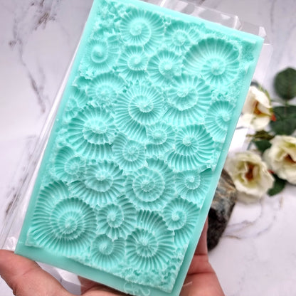 Silicone Texture Ammonites - 140x90mm