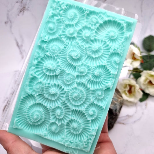 Silicone Texture Ammonites - 140x90mm