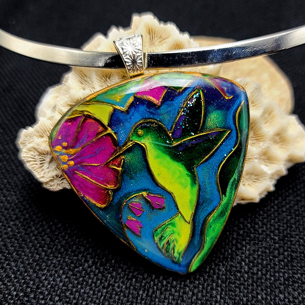 Large Cloisonne Enamel Pendants #1 - 160x100mm