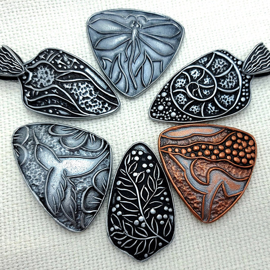 Large Cloisonne Enamel Pendants #2 - 160x100mm