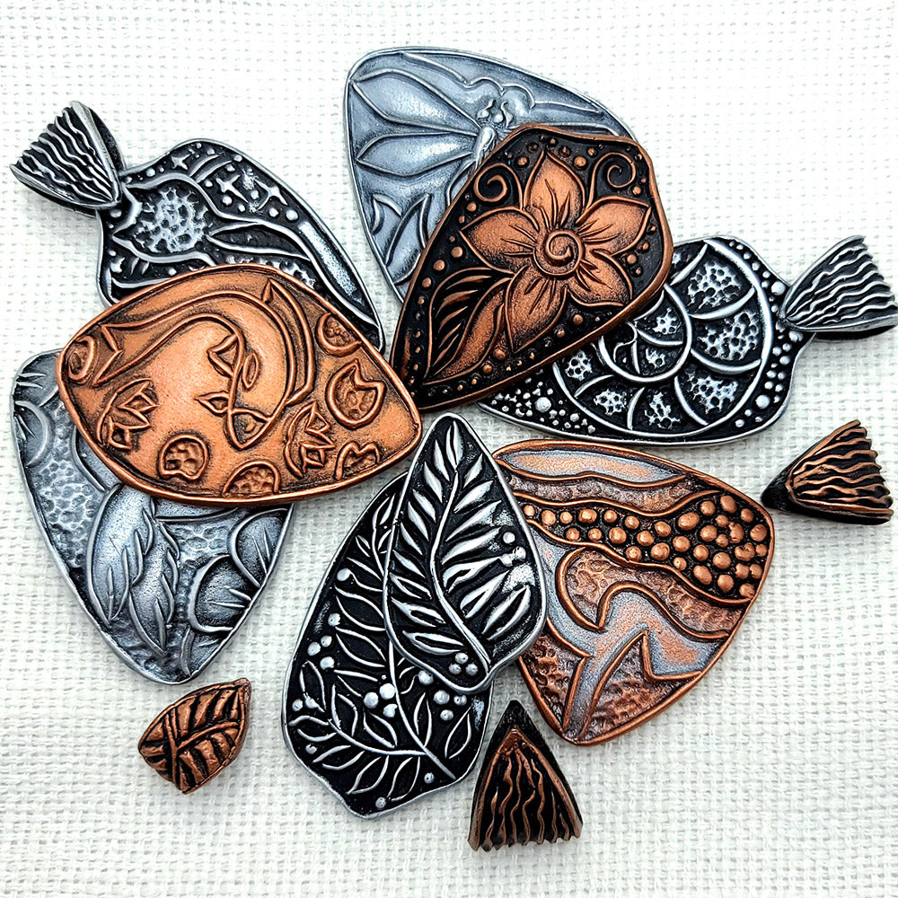 Large Cloisonne Enamel Pendants #2 - 160x100mm