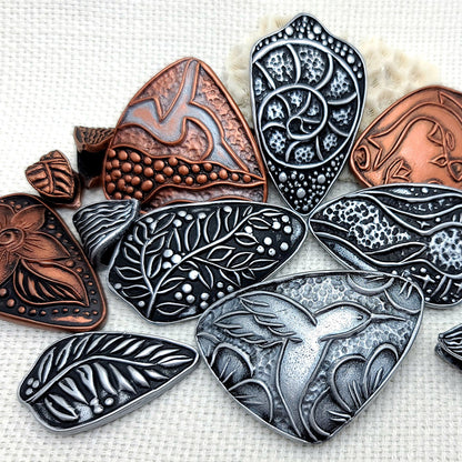 Large Cloisonne Enamel Pendants #2 - 160x100mm