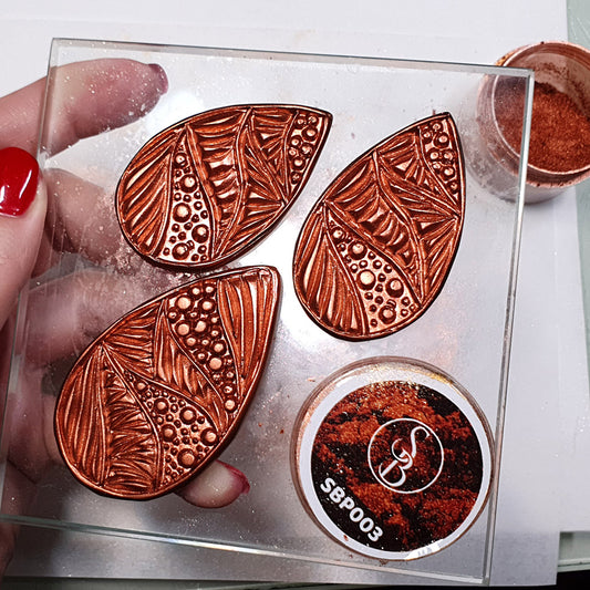 Textured Pendants and Earrings #1 - 115x85mm