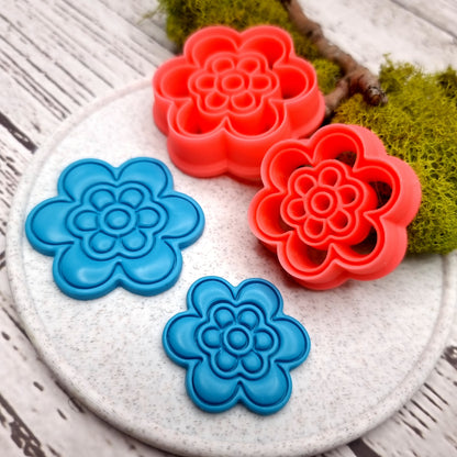 Flower Cutter #4 - Polymer Clay Cutters Plastic Cutters SweetyBijou Tools   