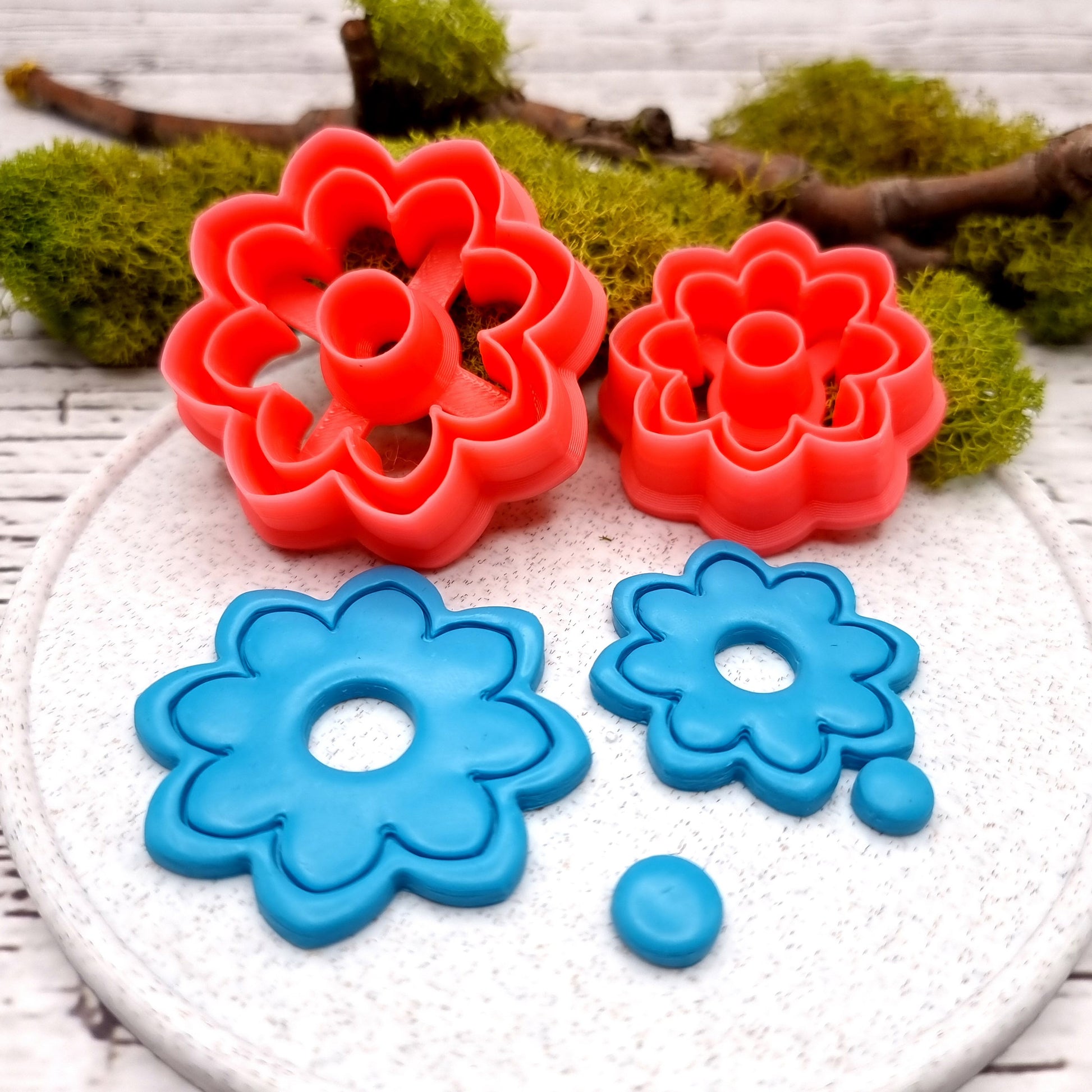 Flower Cutter #2 - Polymer Clay Cutters Plastic Cutters SweetyBijou Tools   