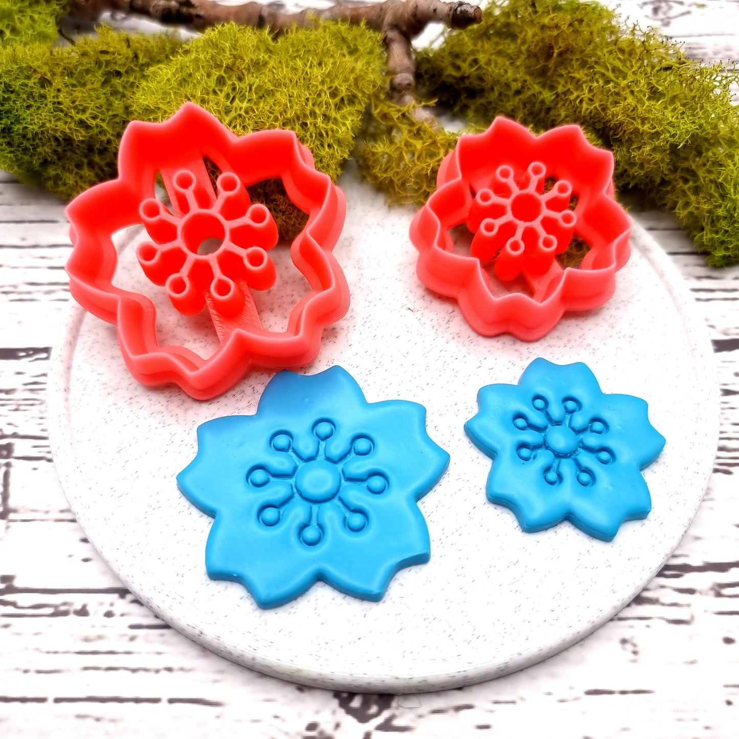 Flower Cutter #8 - Polymer Clay Cutters Plastic Cutters SweetyBijou Tools   