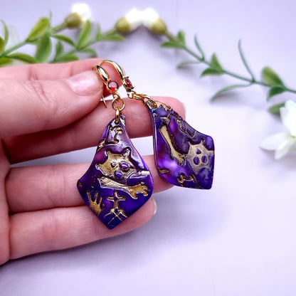 Purple Earrings