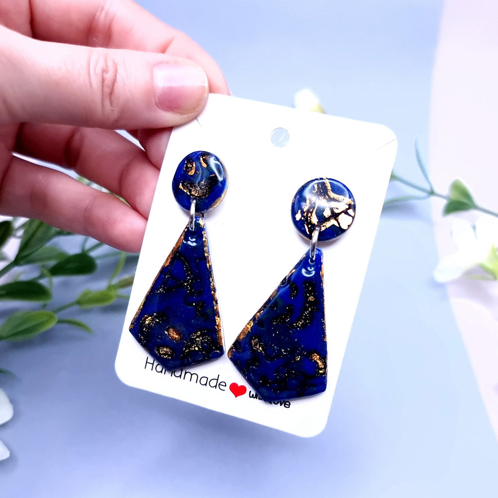 Deep Blue Earrings Studs