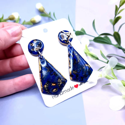 Deep Blue Earrings Studs