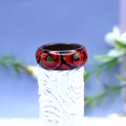 Poppy Rings Plain, Size 8